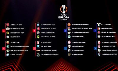 Manchester United draw Real Sociedad and Arsenal get PSV in Europa League