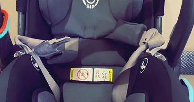 Dad blows people's minds with little-known buckle feature on child's car seat