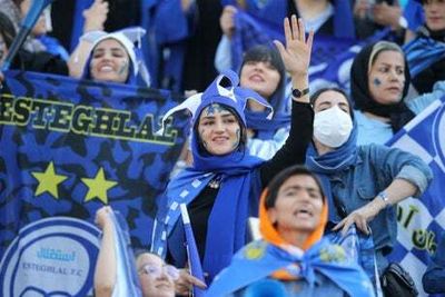 Women watch Iran football league game for first time in more than 40 years