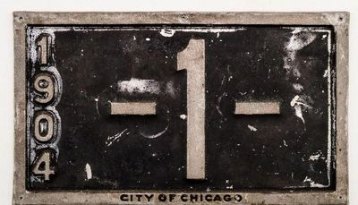 Want to own Illinois’ very first automobile license plate? It’s on auction now