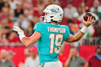 Dolphins QB coach extremely complimentary of Skylar Thompson