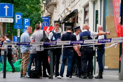 Van crashes into Brussels sidewalk terrace; 3 injured