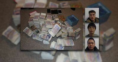 'Money laundering' couple caught receiving bag filled with £150,000 in cash on street corner