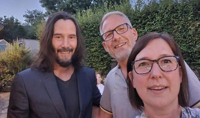 ‘He has made our year’: Keanu Reeves delights locals at a Northamptonshire pub