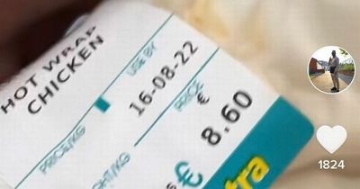 Dubliner shares chicken wrap price and says it must be 'made of gold'