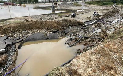 Vehicle movement on Bengaluru-Mysuru highway disrupted for hours following heavy rain