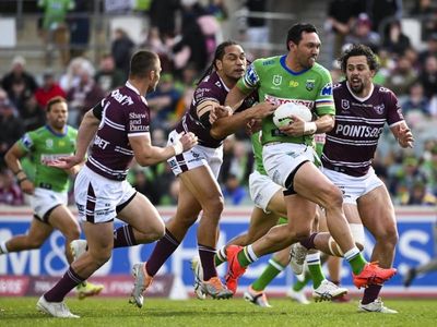 Canberra thrash Manly, into NRL top eight