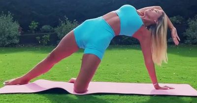 Christine McGuinness wows with garden yoga session alongside children after Paddy split