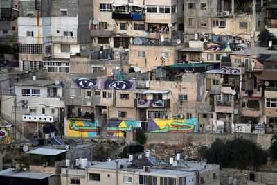 Giant eye murals bear witness to Palestinians in Jerusalem