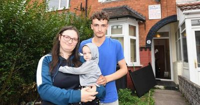 Young family with one-year-old baby face eviction because of their pet dogs