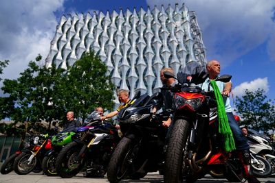 Motorcyclists mark anniversary of Harry Dunn’s death outside US embassy