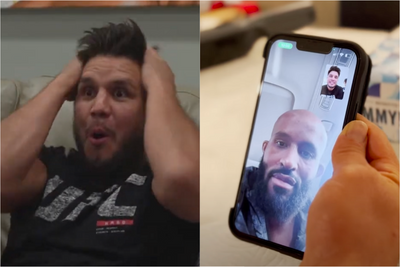 Video: Henry Cejudo reacts to Demetrious Johnson’s KO of Adriano Moraes, gets video call from ‘Mighty Mouse’