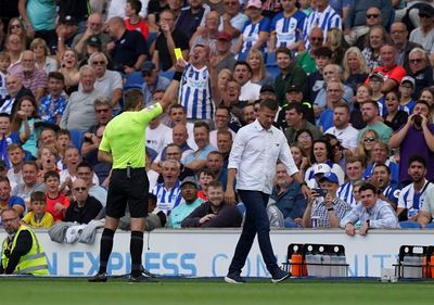 Leeds boss Jesse Marsch admits he deserved a booking for ref rage at Brighton