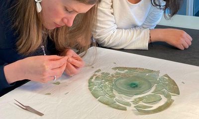 Ancient glass vessels restored after Beirut blast go on display at British Museum