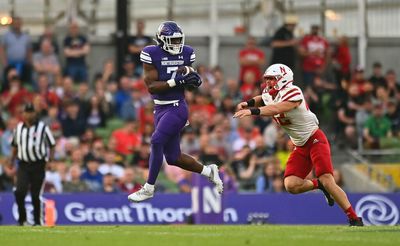 14 cool photos from Northwestern’s win over Nebraska at Aviva Stadium in Dublin