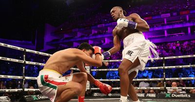 KSI drops professional boxer SEVEN times to win second fight of the night