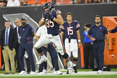 WATCH: Justin Fields connects with Cole Kmet for Bears’ third TD vs. Browns