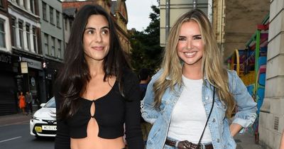 Nadine Coyle parties with Girls Aloud's "almost Cheryl" from ITV's Popstars