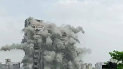 In India's largest demolition till date, Supertech twin towers brought down within nine seconds in Noida
