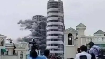 To fulfil grandson's wish, family travels from Agra to witness twin tower demolition in Noida
