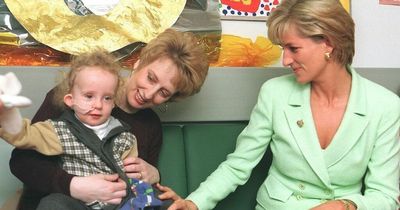 The moment Princess Diana comforts little boy in hospital just months before she died in crash