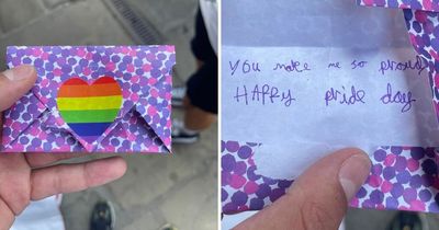 "It was a really magical moment": Heartwarming note from girl, 7, that showed the true spirit of Pride