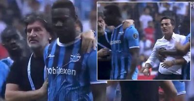 Mario Balotelli almost comes to blows with coach in explosive on-pitch bust-up