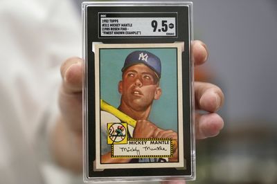 It's a new record! A Micky Mantle card sold for $12.6 million