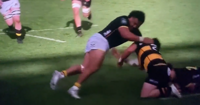 Disgraceful high tackle sparks outrage among fans as headshot only leads to yellow card