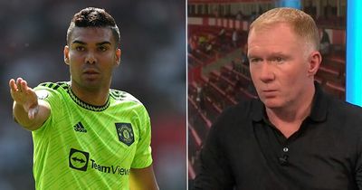 Paul Scholes identifies "invaluable" Casemiro role after watching Man Utd debut