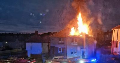 Flames rip through Hamilton family home destroying roof and melting gutters