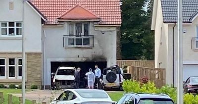 Police launch appeal after cars set on fire at home in Ayr