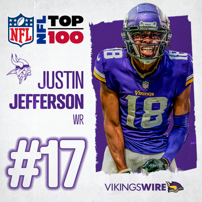 Justin Jefferson ranks #17 on NFL’s top 100 list