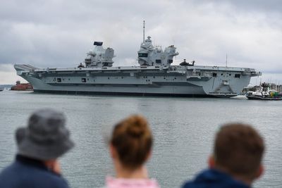 HMS Prince of Wales breaks down off south coast after departing for US