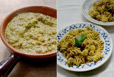 Rachel Roddy’s recipe for pasta with pesto pantesco