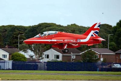 Red Arrow makes emergency landing after cockpit canopy smashed open in bird strike