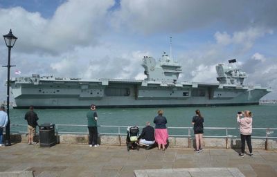 HMS Prince of Wales breaks down off England's coast after leaving for US