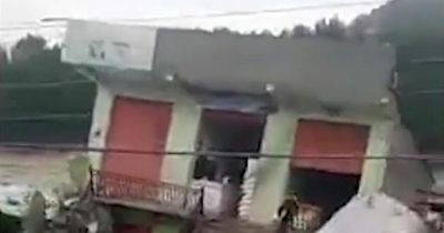 Horrifying video captures moment entire hotel swept away in deadly Pakistan floods