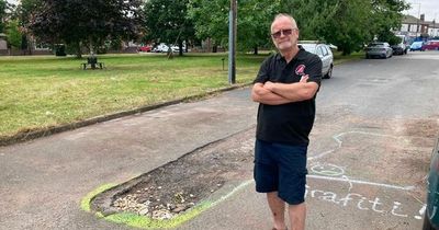 Man who built blockade outside his home to stop parking says he is now 'famous'