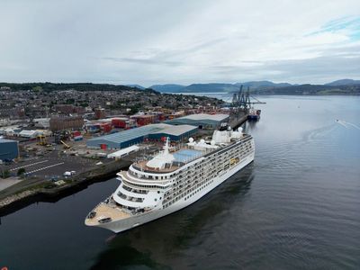 World’s ‘largest private residential ship’ docks at Scottish port