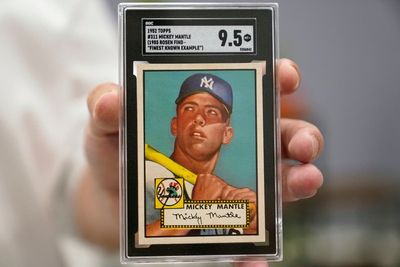 Mickey Mantle baseball card sells for record £10.8m at auction