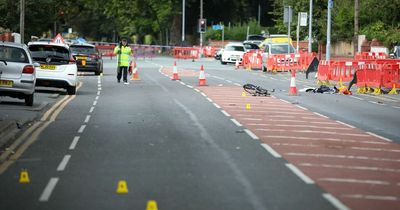 BREAKING: Cyclist fighting for life and another injured after crash on busy Manchester road