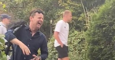 I'm a Celebrity star Declan Donnelly shares a laugh with locals in Peak District