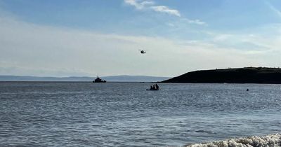 Major air and sea rescue after five get into difficulty in water near Barry Island