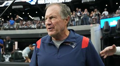 Bill Belichick Lights Up, Claps When He Sees Chris Berman