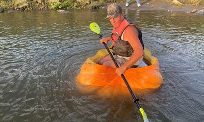 Oh my gourd: Nebraska man paddles 38 miles in hollowed out pumpkin