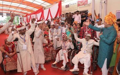 Day of joy, celebration for differently-abled couples at a mass wedding in Udaipur