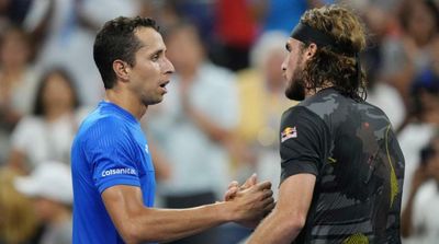 Qualifier Galan Stuns Tsitsipas at US Open on Ninth Match Point