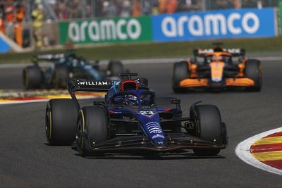 Albon buoyed by train of cars fighting him for 10th in Spa F1 race