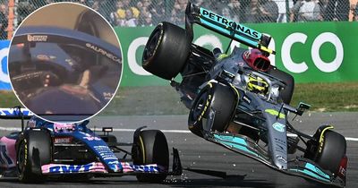 Furious Fernando Alonso wags finger at Lewis Hamilton in unseen footage after Spa crash